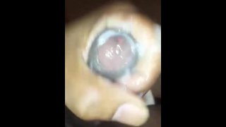 Mandingo jacking off with cum