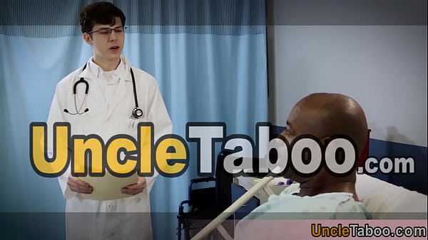 Cute doctor versus a big muscle black cock Lets see if the doc can handle this huge and fat dong