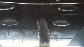 Dominant straight guy cums hard from an electronic vibrator