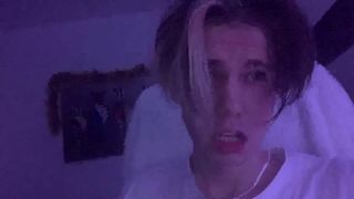 jerking off on a porn video and cum a lot